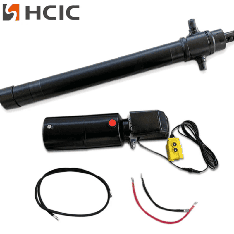 4TG-E90-1000 トレーラー油圧シリンダー + カスタムパワーユニットコンボ