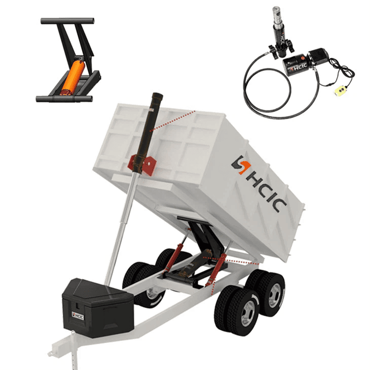 ダンプ トレーラーのための大きいトンの HSG 高圧油圧オイル シリンダー