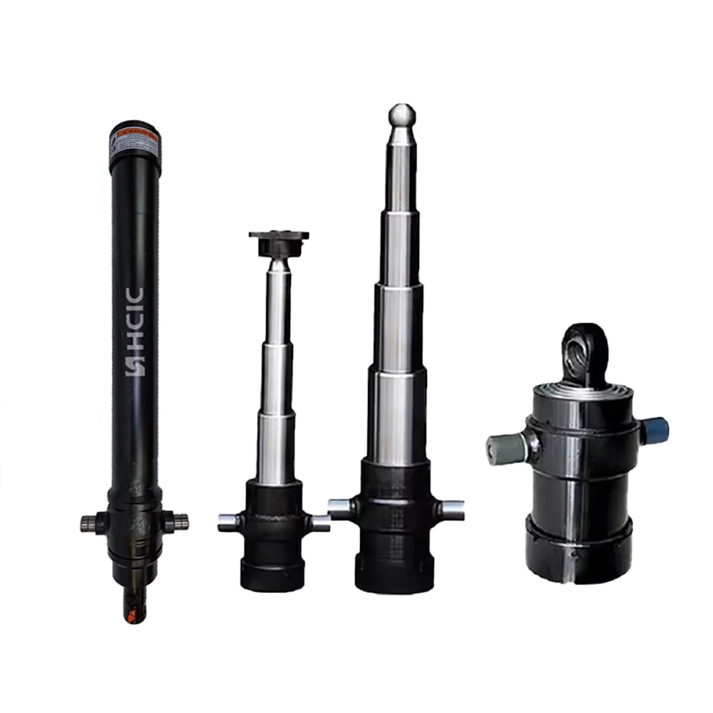 小型トレーラー用多段油圧シリンダ